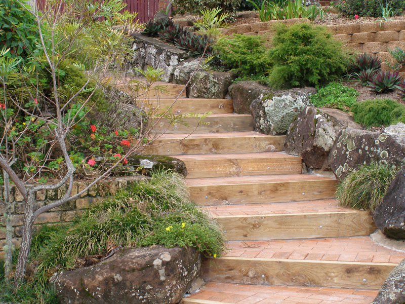garden steps landscaping ballina