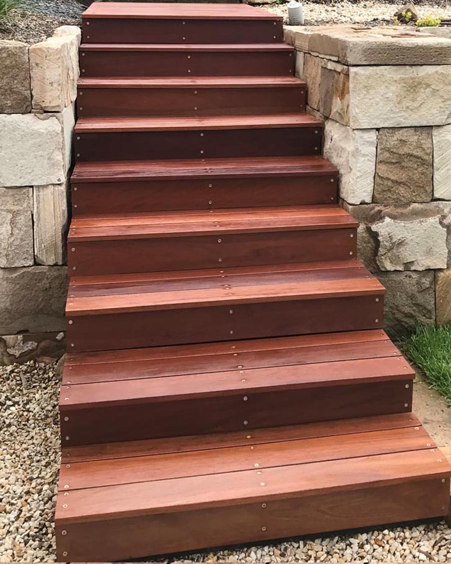 timber garden stair landscaping northern rivers