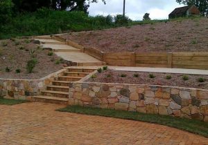 landscaping northern rivers stone retaining wall